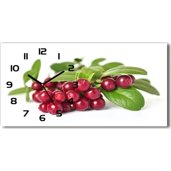 Hodiny Moderní skleněné hodiny na stěnu Brusinka