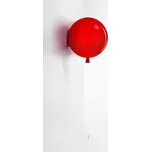 Brokis Memory, nástěnný svítící balonek z červeného skla, 1x15W E27, prům. 30cm