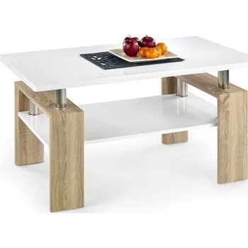 Jídelní stůl ImportWorld Konferenční stůl Noel (Barva: Bílá/dub sonoma deska)