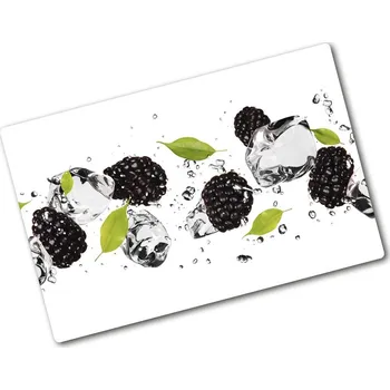 Kuchyňské prkénko Deska na krájení chleba skleněná Čerešně a voda