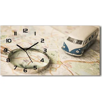 Hodiny Skleněné hodiny na stěnu Cestování