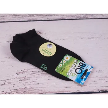 Pánské ponožky Ponožky Props bio nízké antibakteriální se stříbrem ČERNÉ velikosti ponožek: 25-26 ( EUR vel. 38-39)