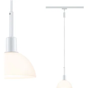 Osvětlení Paulmann 96973 Pendel Sarrasani, závěs pro Urail system, 1x20W E14, bílá, bílé sklo