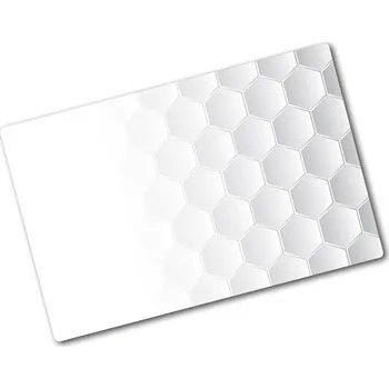 Kuchyňské prkénko Deska na krájení skleněná Šestiúhelníky pozadí