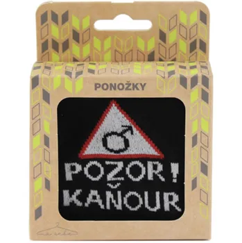 Pánské ponožky Happy Spirit Na sebe Vtipné ponožky Pozor Kaňour 42-45