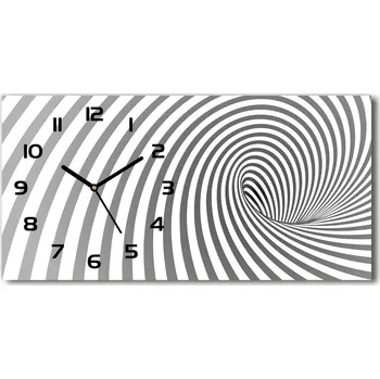 Hodiny Skleněné hodiny na stěnu Spirála v písku