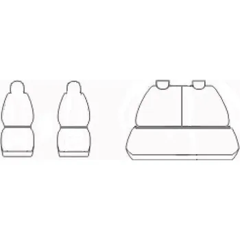 Potah sedadla Automega Autopotahy Toyota Aygo, 3 dveř, od r. 2005-2014, DYNAMIC žakar tmavý