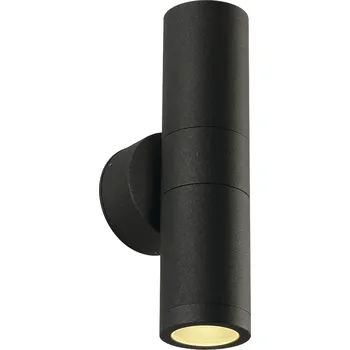 Venkovní osvětlení SLV 228775 Astina, trubkové svítidlo pro svícení nahoru a dolu, 2x11W GU10, antracit, výška 23cm, IP44