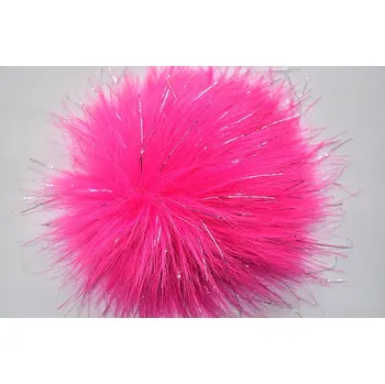 Bambule Mia malá 11 neonová růžová se stříbrným lurexem 8AJS