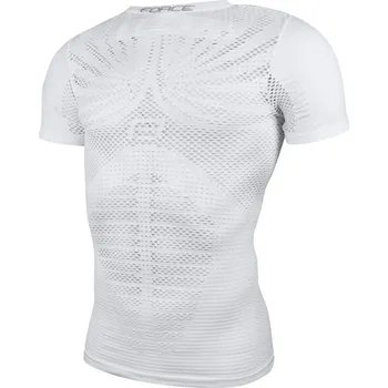 Cyklistické kalhoty Triko Force Swellter krátký rukáv bílé S-M