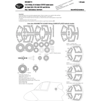 Plastikový model New Ware 1/48 Mask S-3A/B Viking, ES-3A Shadow EXPERT (AMT)