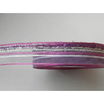 Stuha stuha fuchsiová střapatá s monofilem