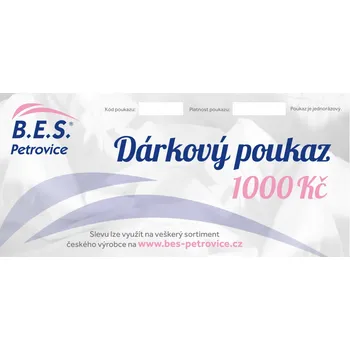 Dárkový potravinový koš B.E.S. - Petrovice, s.r.o. Dárkový poukaz v hodnotě - 1000 Kč