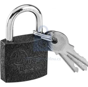 Visací zámek Zámek visací, 3 klíče, TopTools 40 mm, balení 1 ks