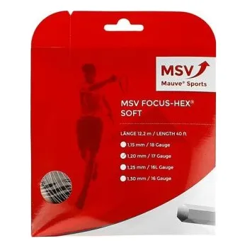 Struna na výplet tenisové rakety MSV tenisový výplet Focus Hex 1,18 černá (12m) 1,18