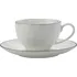 Maxwell & Williams White Basics Edge espresso šálek a podšálek 100 ml 4 ks bílý