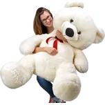 DBA Plyšový medvěd 100 cm bílý