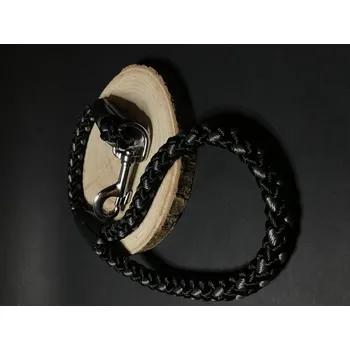 Vodítko pro psa Palkar vodítko ucho pro psy 55 cm x 14 mm černo-šedá