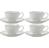 Maxwell & Williams White Basics Edge espresso šálek a podšálek 100 ml 4 ks bílý