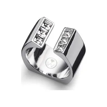 Prsten Prsten s krystaly Swarovski Oliver Weber Open Obvod 62 mm