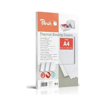 Vazač PEACH vazací Thermal Binding Covers, A4, 1.5mm, bílé, 20 ks