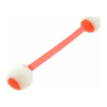 Piercing Piercing činka plast červená