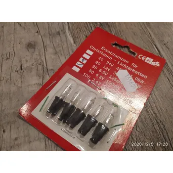 Vánoční dekorace Ornex Vánoční žárovky náhradní 4,8V - 5V 0,1A čiré