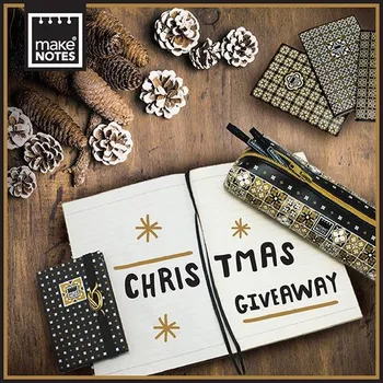 Kosmetická taška MAKENOTES Balíček GOLDEN TILES