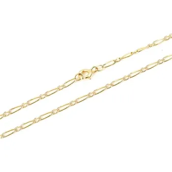 Řetízek Řetízek ze žlutého zlata figaro 45 cm ZLR0769F + DÁREK ZDARMA