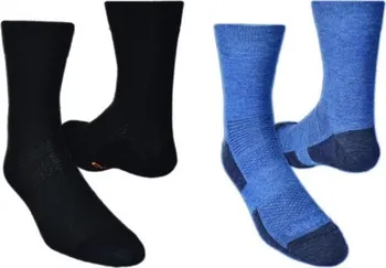 Pánské ponožky Vavrys Light Trek CMX 2020 2-pack černá + modrá 40-42