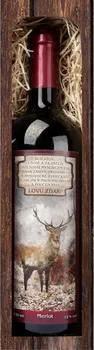 Víno Bohemia Gifts & Cosmetics Merlot Lovu zdar 0,75 l