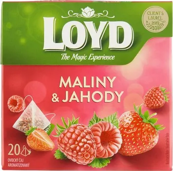 Čaj Loyd Ovocný čaj Maliny & Jahody 20 x 2 g