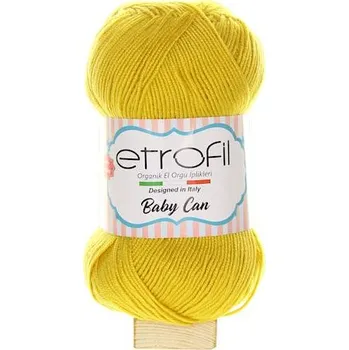 Příze Etrofil Baby Can žlutá 80027