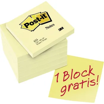 Set školních potřeb Post-it samolepící poznámka 7100199885 76 mm x 76 mm žlutá 600 listů