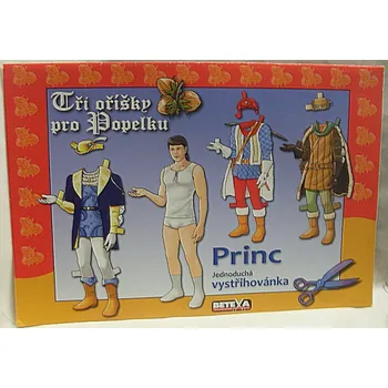 Pohádka Princ z pohádky Tři oříšky pro Popelku papírová vystřihovánka