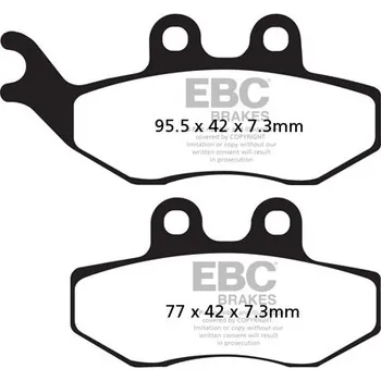 Brzdová destička Brzdové destičky EBC SFAC194