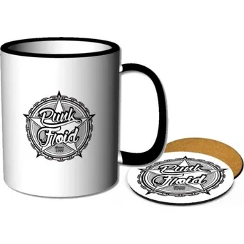 Česká hudba Pelisport Hrnek Punk Floid s černým uchem s podtáckem korkovo lepenkovým