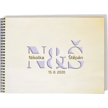 Fotoalbum Svatební fotoalbum iniciály - A4 - 20 listů + doprava zdarma