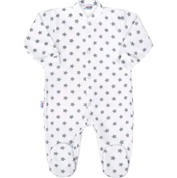 Kojenecký overal šedý s hvězdičkami - vel. 62