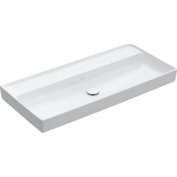 Umyvadlo Villeroy & Boch Collaro umyvadlo 100x47 cm, bez otvoru pro baterii, bez přepadu, bílá Alpin (4A33A301)