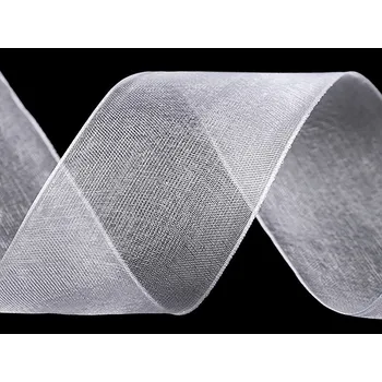 Monofilová stuha šíře 40 mm, barva 1 bílá