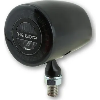 Osvětlení pro motocykl HIGHSIDER - Německo Led zadní a brzdové světlo Highsider Rocket Classic provedení: černé pouzdro