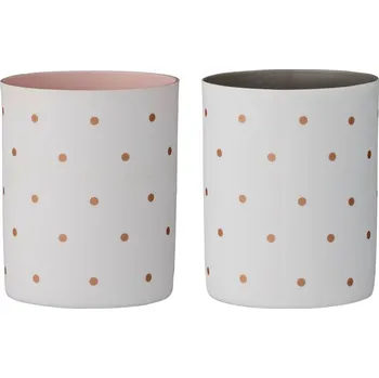 Koberec Bloomingville Porcelánové svícny s puntíky P.6xV.8cm SET/2ks