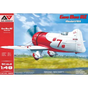 Plastikový model A&A models 1/48 Gee Bee R2 (model 1933)