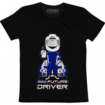 Chlapecké tričko Sparco Dětské tričko Future driver Bílá 5 - 6 let