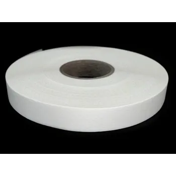 Textilní nažehlovací páska Fixační mřížka zažehlovací šíře 25mm KARI, barva Bílá