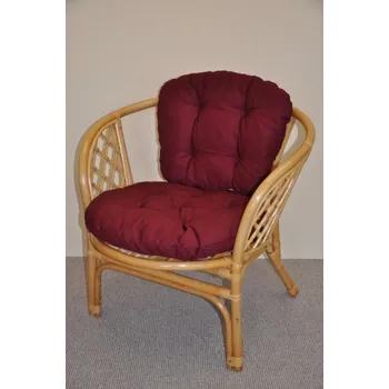 Podsedák Polstr na křeslo BAHAMA vínový