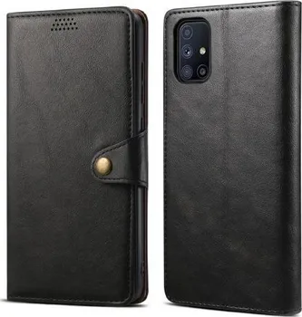 Pouzdro na mobilní telefon Lenuo Leather pro Samsung Galaxy M51 černé