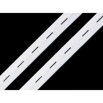 Pruženka dírková šíře 15-17 mm, barva 1 bílá