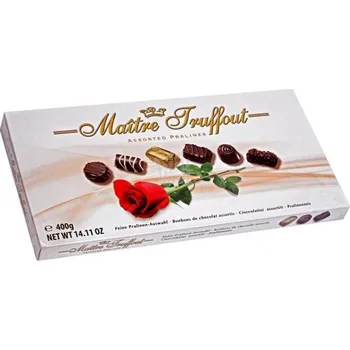 Čokoláda Maitre Truffout Assorted Pralines bílá mix 180g